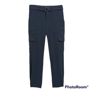 Slim-Fit Drapey Twill Utility Cargo Pant